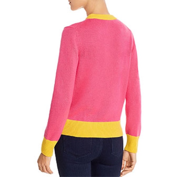 Tory Burch Color-Blocked Cashmere Sweater - Picture 2 of 3